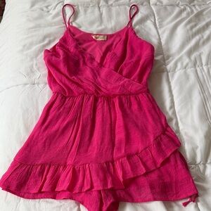 Altar’d State Hot Pink Romper